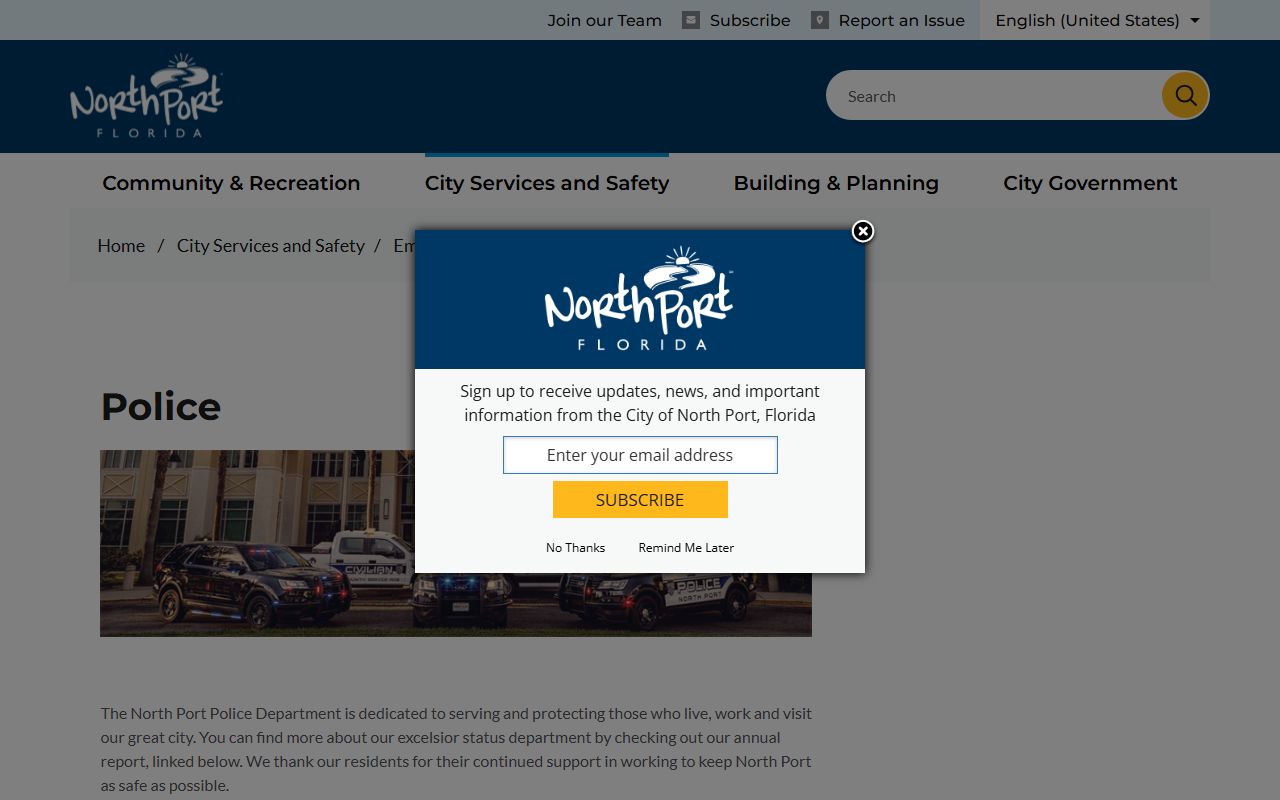 North Port Police Department building