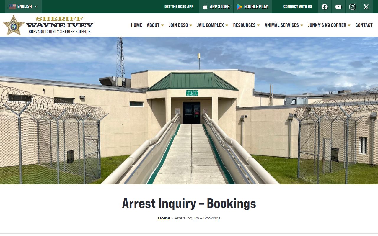 Brevard County jail bookings search with mugshots