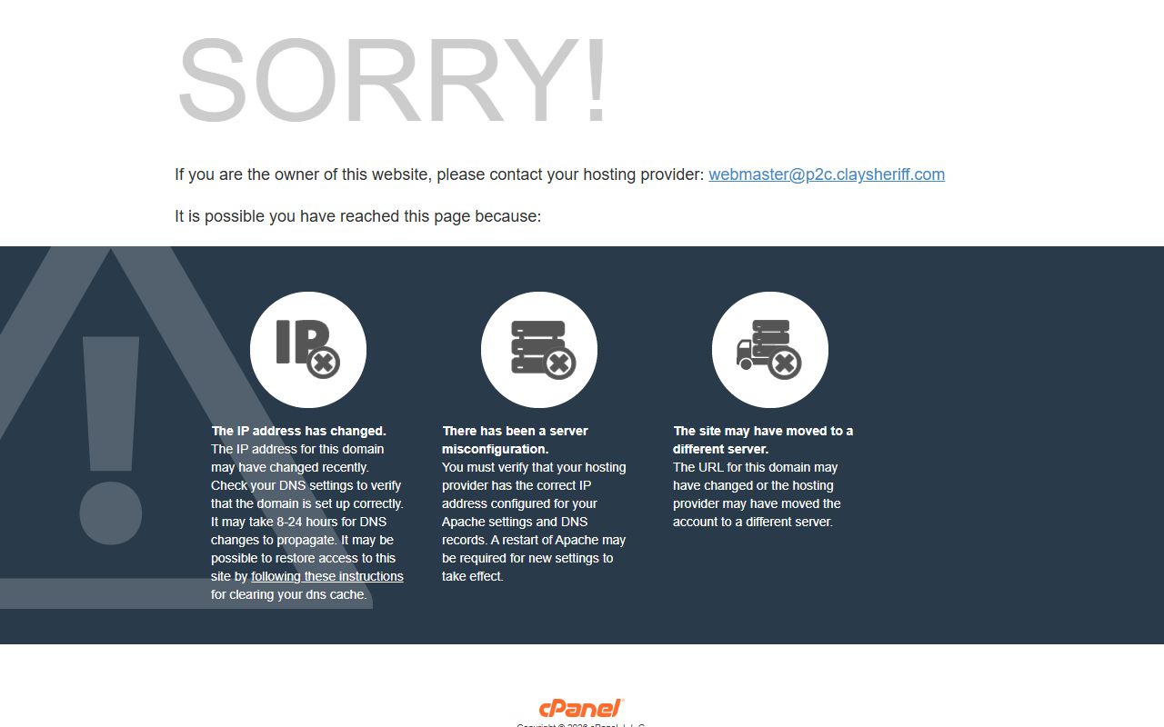 Clay County inmate search results page