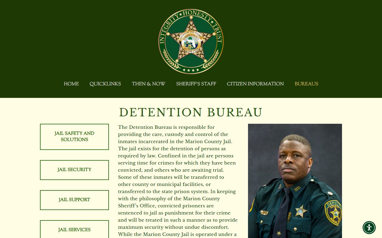 Marion County detention facility and jail mugshots