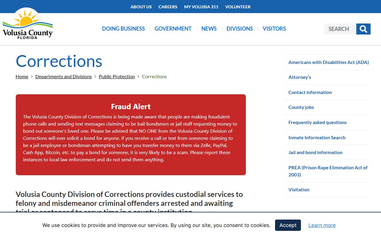 Volusia County corrections facility